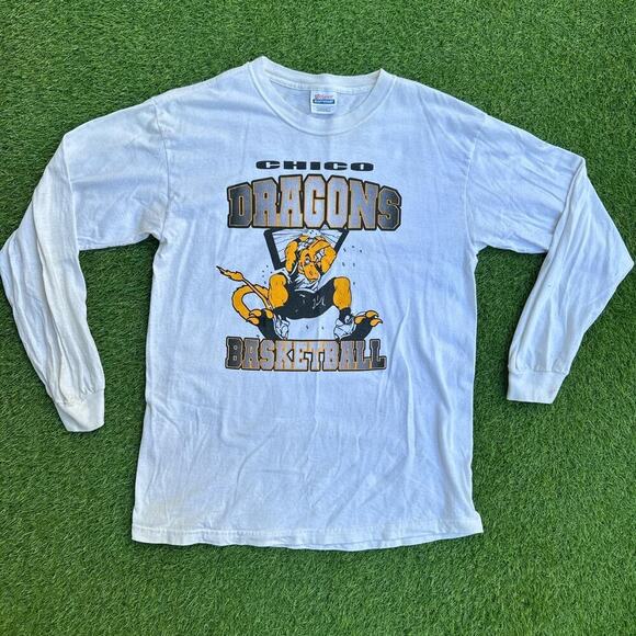 Vintage Chico Dragons Basketball Long-Sleeve T-Shirt - Picture 1 of 7